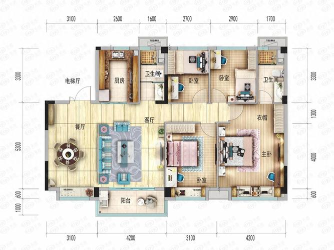 光谷188国际社区户型
