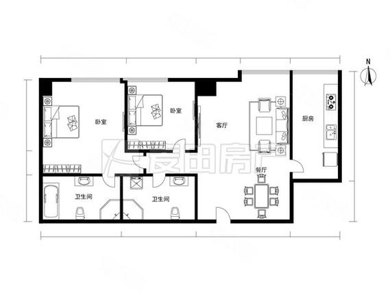 北京林肯公园B区二手房价格