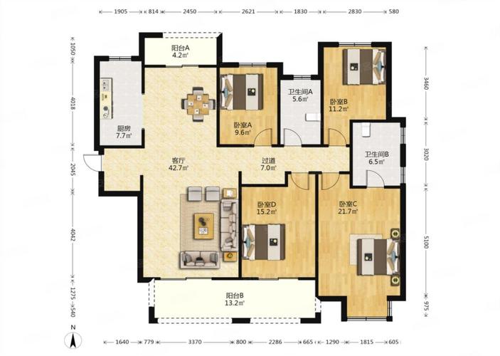 国际社区观园二期户型图
