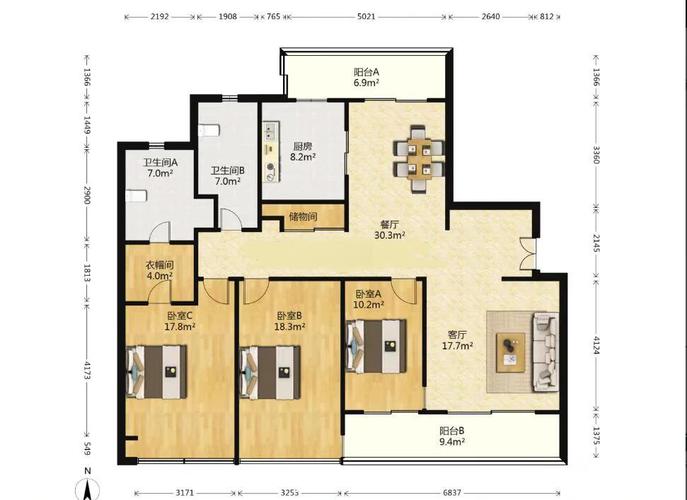通用时代国际社区户型图