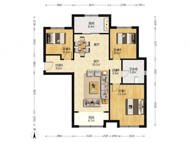 宁波中海国际社区户型图