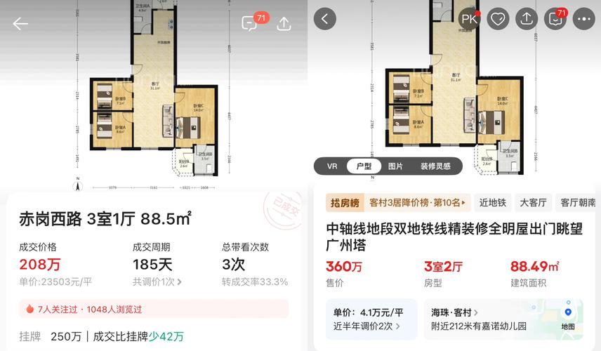 海珠区三月份二手房价格