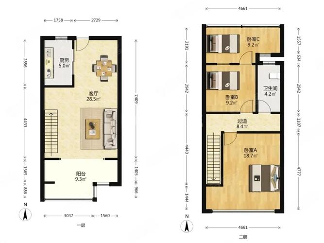 复地上城跃层二手房价格