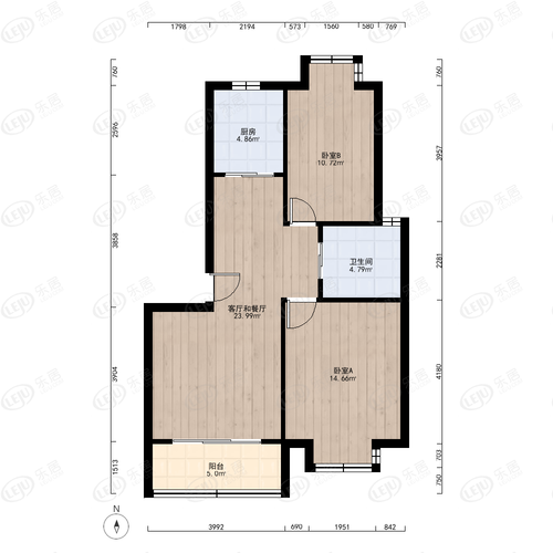 天润城七街区二手房价格