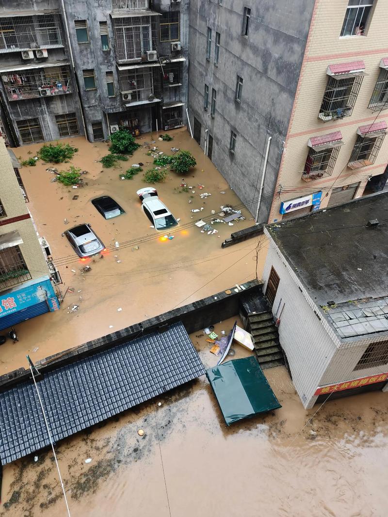 长沙中海国际社区被淹